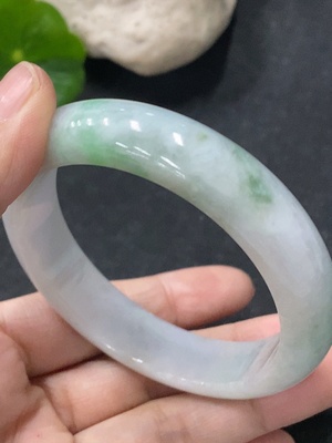 F33913746 Jadeite Round Bangle Size 53mm Total Weight Approx. 49.35g