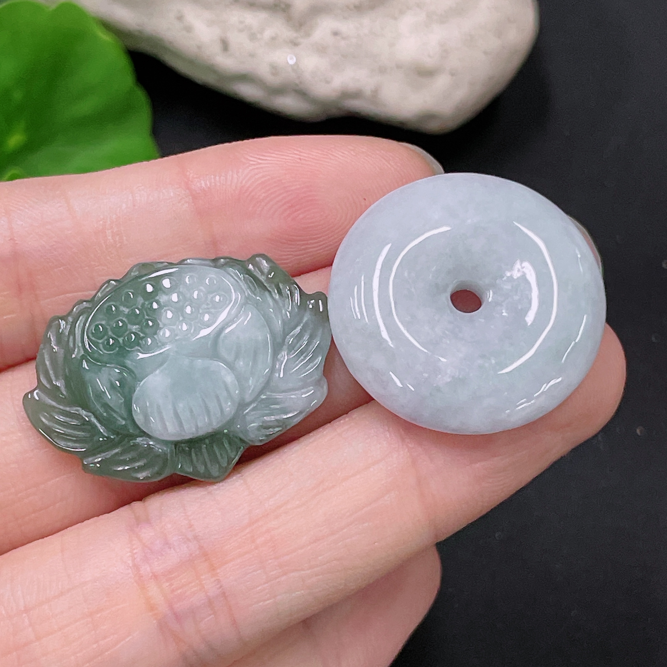F33892346 Jadeite Pendants Sell as a Lot