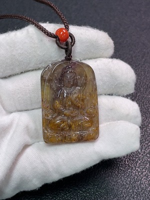 C33923375 Crystal Pendant Non-Gold Total Weight Approx. 23.77g with String