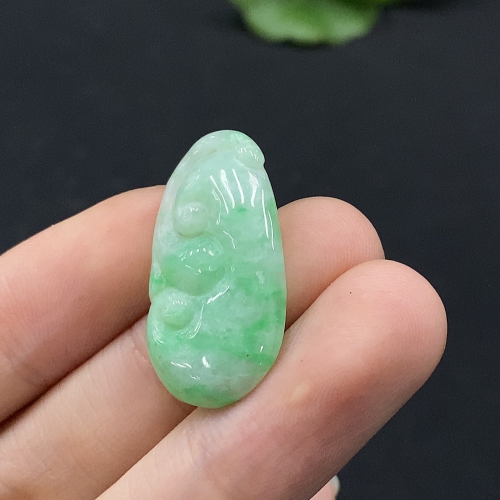 F35132456 Jadeite Ruyi Pendant Total Weight Approx. 3.27g
