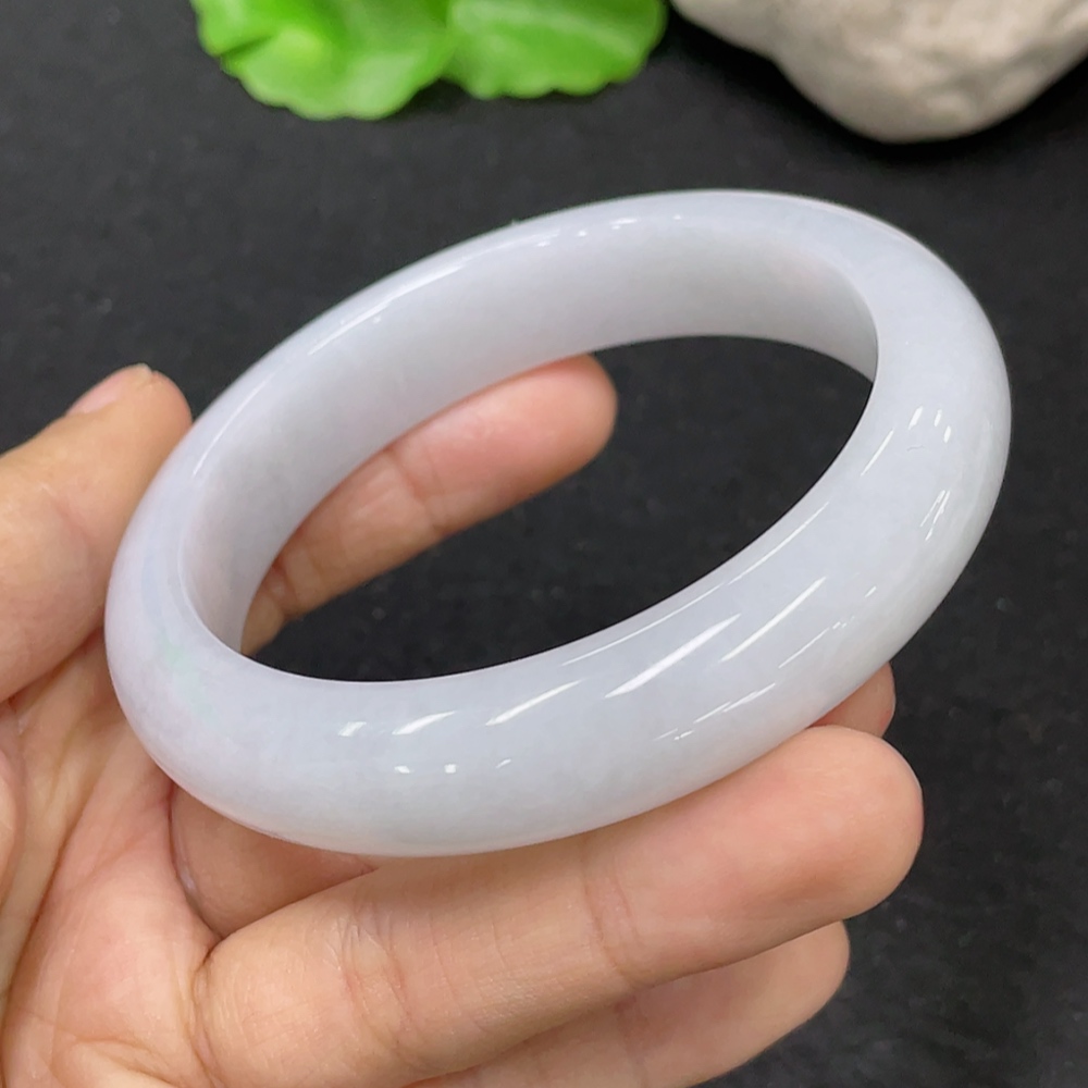 F31613116 Jadeite Round Bangle Size 55.7 Total Weight Approx. 58.46g
