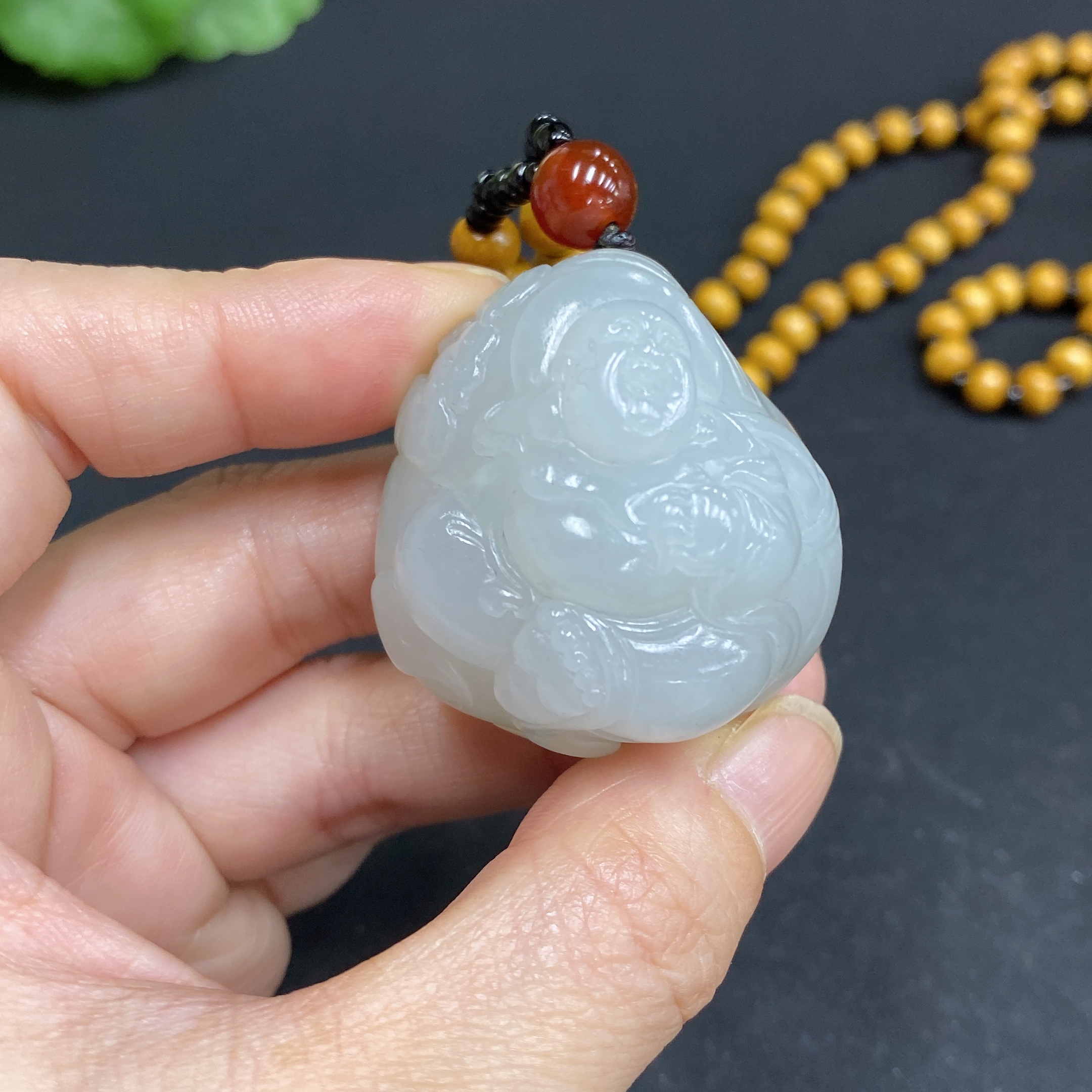 H34015623 Hetian Jade Pendant Buddha