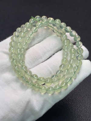 C33890776 Prehnite Bead Strand Total Weight Approx. 36.72g Size About 6.3mm