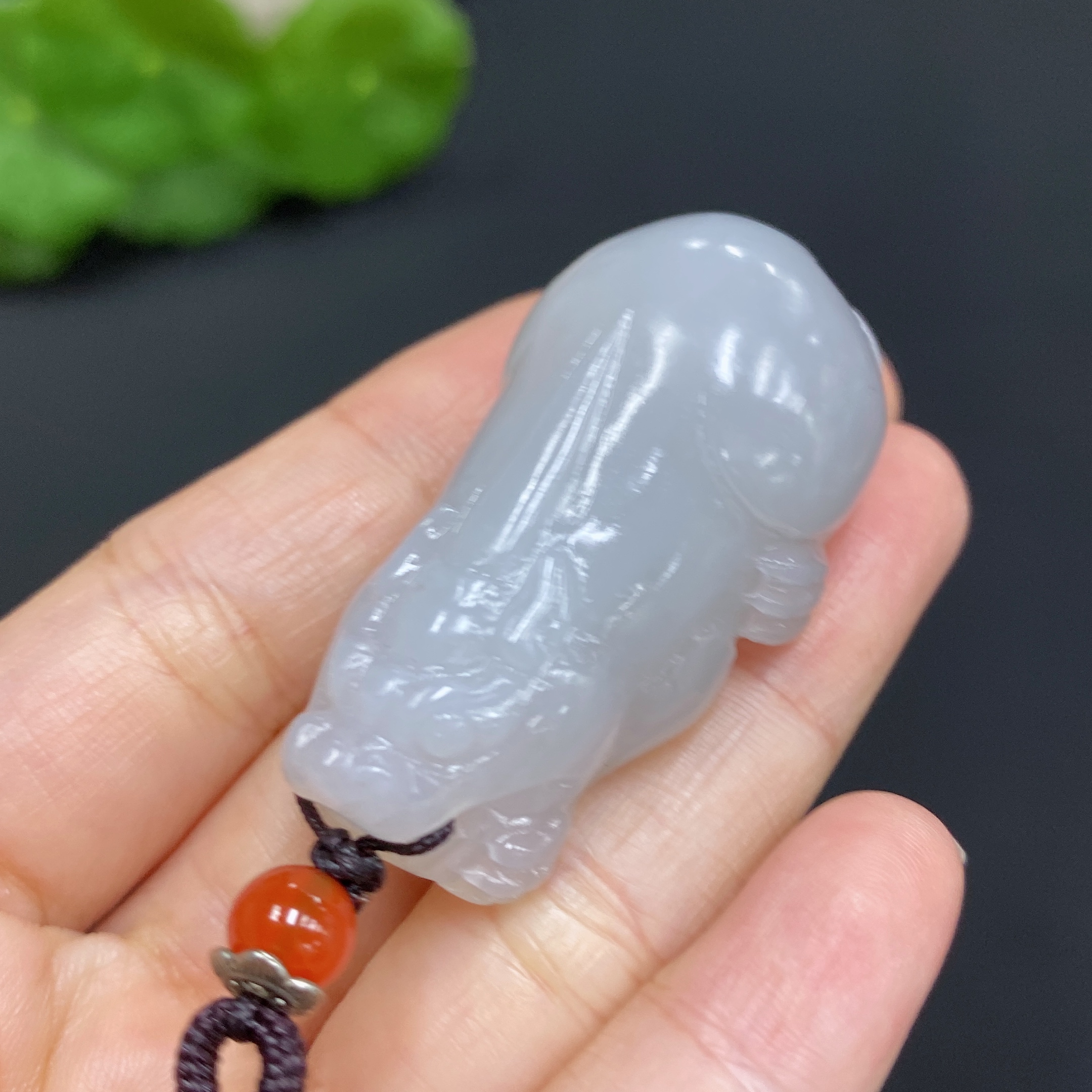 H29406229 Hetian Jade Pendant Pi Xiu Total Weight (with rope) 29.5g