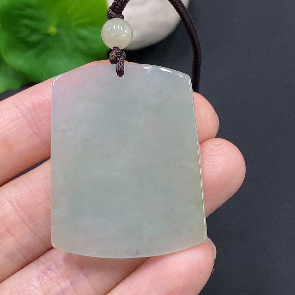 F28270729 Jadeite Guanyin Pendant Total Weight Approx. 16.5g (including rope weight)