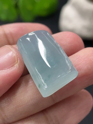 F32739441 Jadeite bamboo joint inlay piece, total weight about 7g