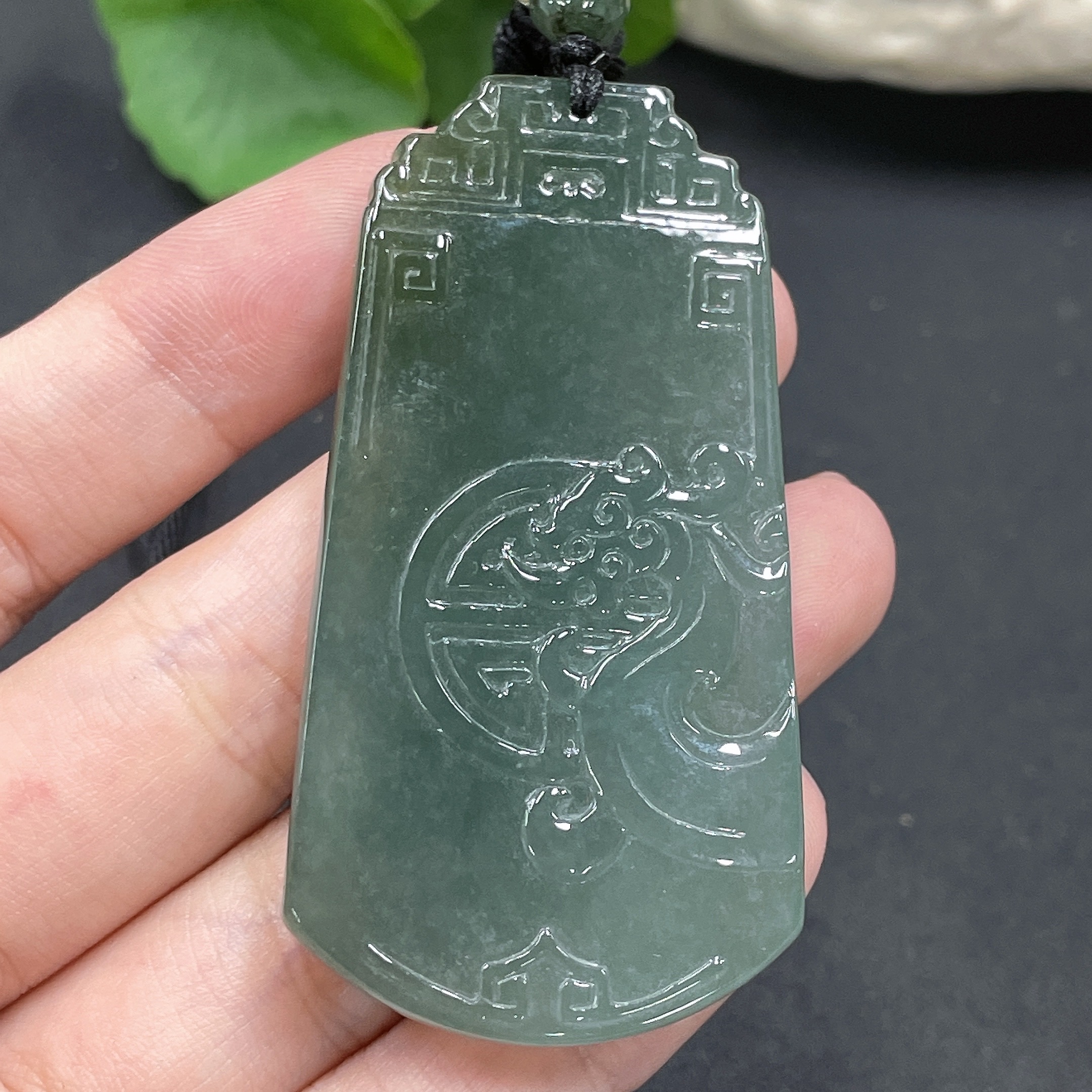F11207072 Jadeite Antique Pendant