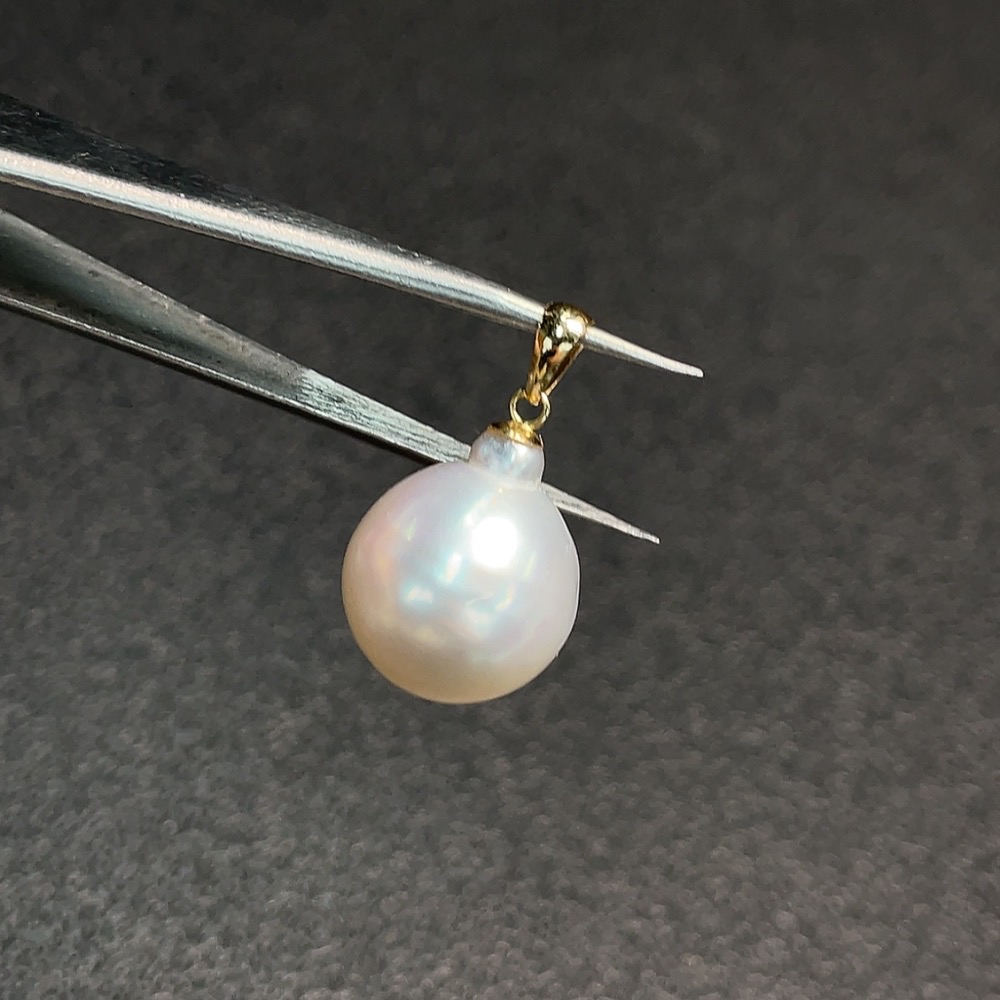C32782920 18K Sea Water Pearl Pendant, Total Weight Approx. 3.45g, Size Approx. 12.8mm
