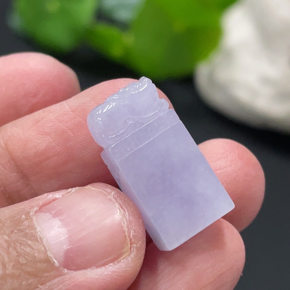 F31669830 Jadeite Pi Xiu Seal, Total Weight Approx. 4g