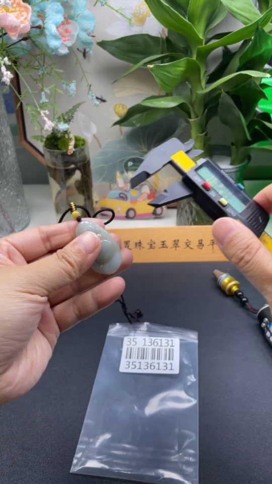 F35136131 Jadeite Buddha Pendant Total Weight Approx. 11.68g (Including Rope Weight)