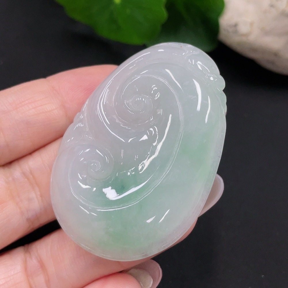 F31675832 Jadeite Ruyi Pendant Total weight about 20g