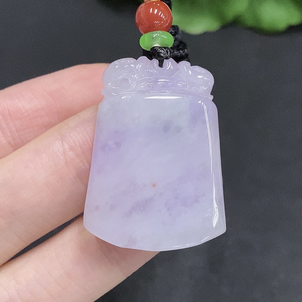 F35123834 Jadeite Antique Pendant Total Weight Approx. 13.4g (Including Rope Weight) Beads Not Jadeite