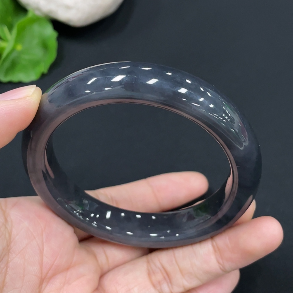 H29352334 Khotan Jade Round Bracelet Size 53.6 Total Weight Approx. 50.4g