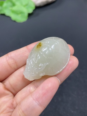 H41905335 和田玉挂件    龙龟    货品总重约22.5g  皮色成因未定