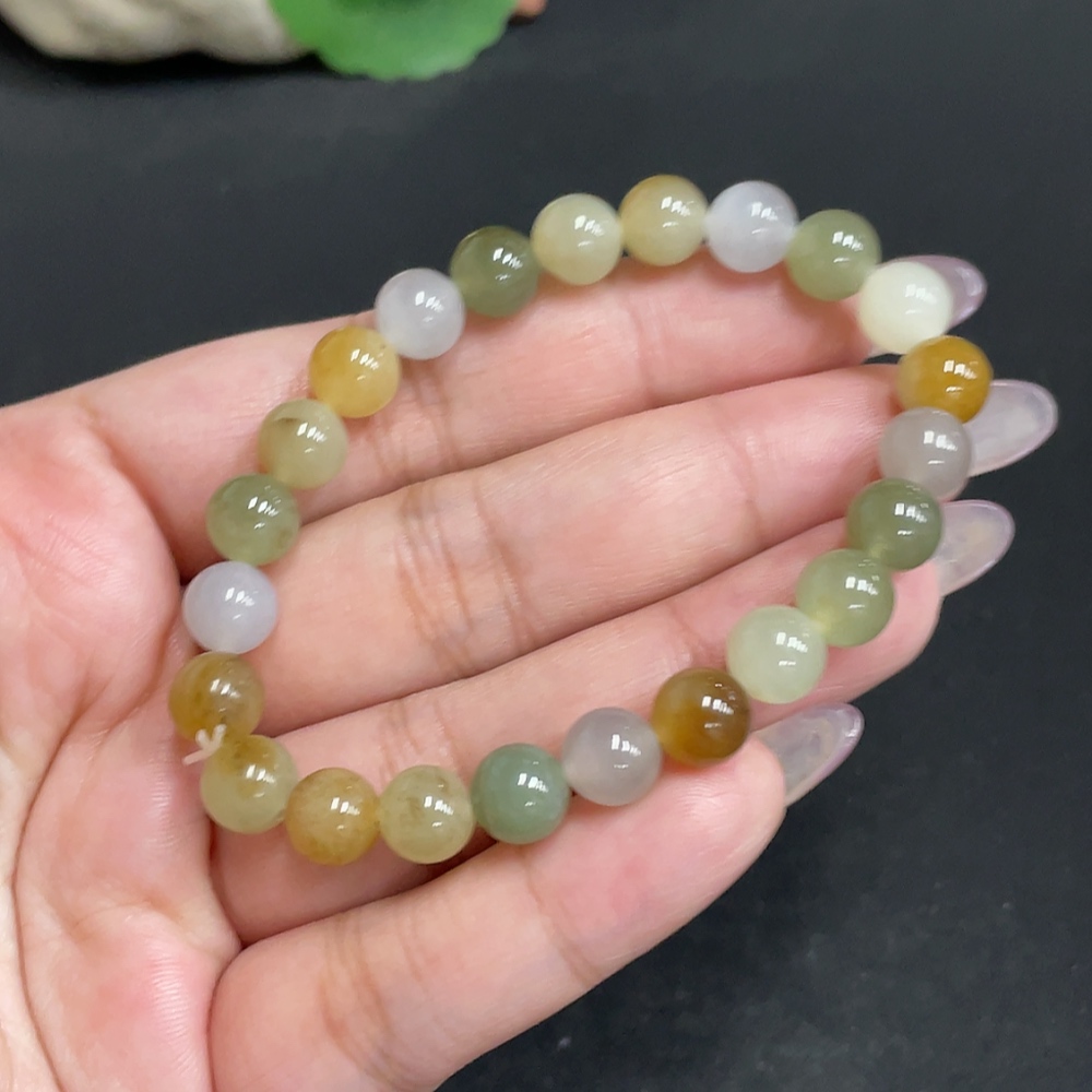 H34972669 Hetian Jade Bracelet, Approx. 7.6 mm, Total Weight Approx. 17.4g