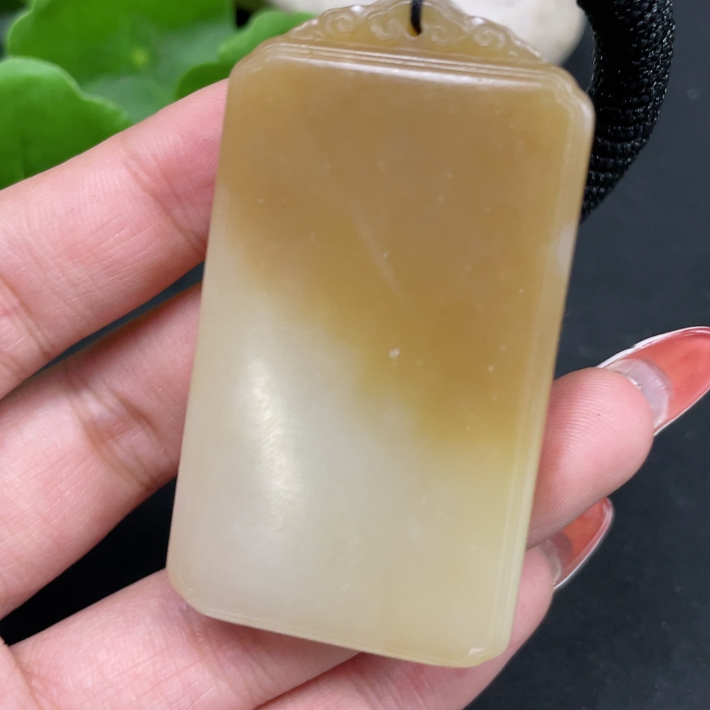 H34027561 Hetian Jade Pendant, Plain Pendant