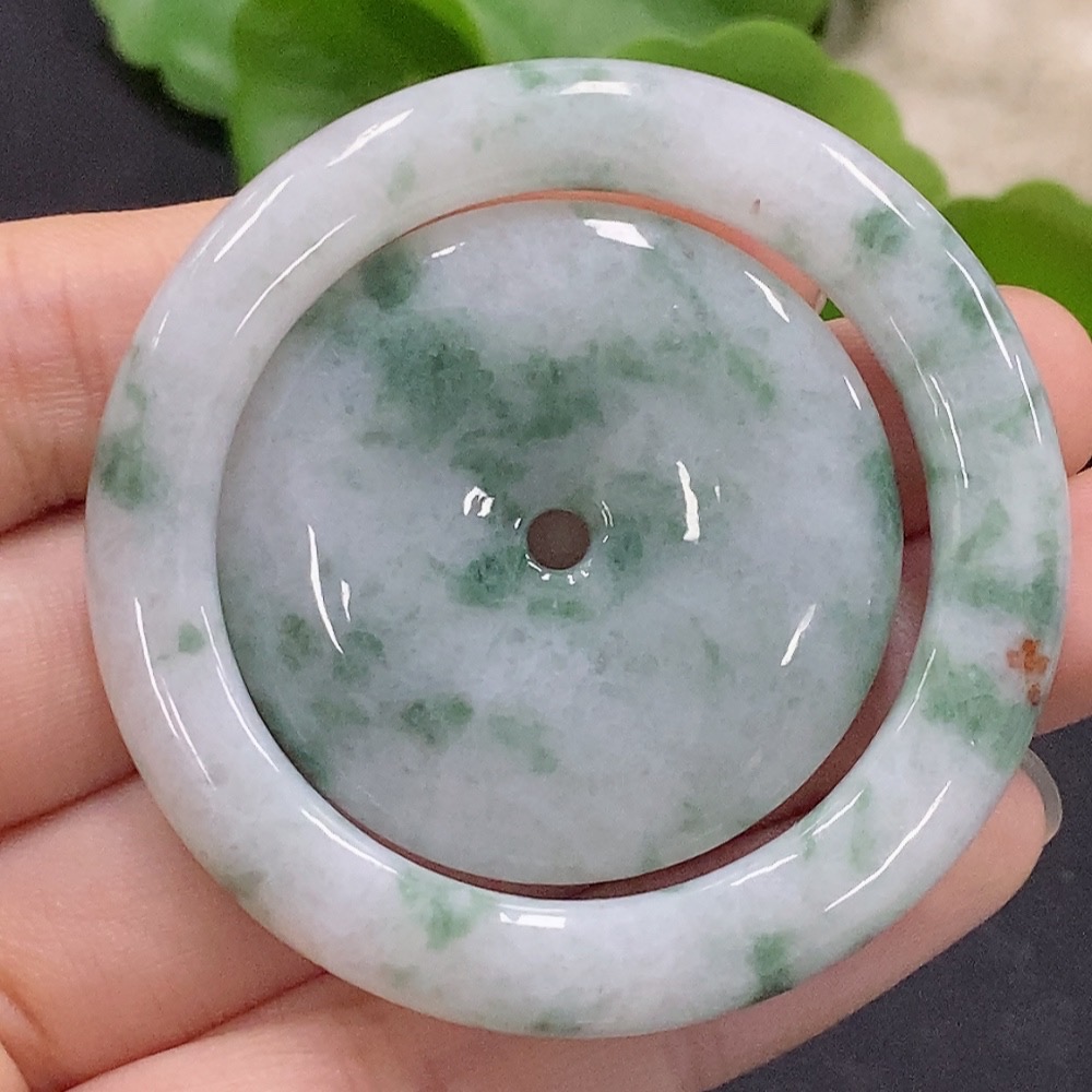 F35133203 Jadeite Mother-and-Child Toggle Pendant Total Weight Approx. 31.1g