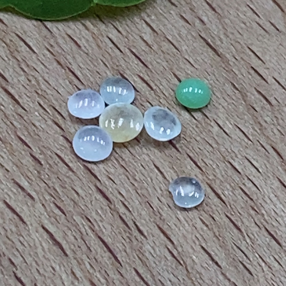 F32787789 Jadeite Cabochon Mounting Pieces Sell as a Lot Color Origin Undetermined