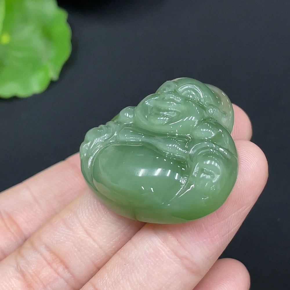 H27169747 Hetian Jade Pendant Buddha Total Weight Approx.13.9g