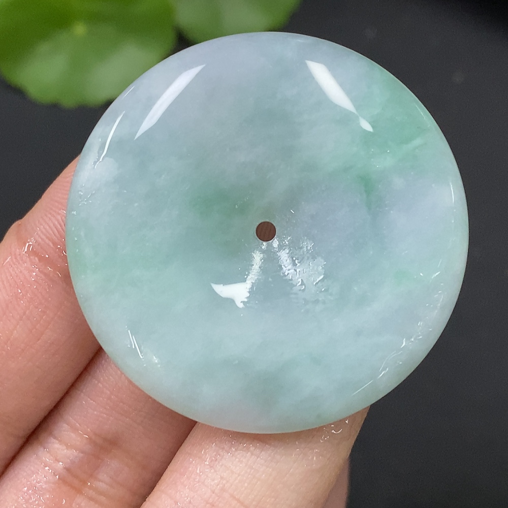 F27057303 Jadeite Pendant Total Weight Approx.20g Peace Buckle Rough Jade