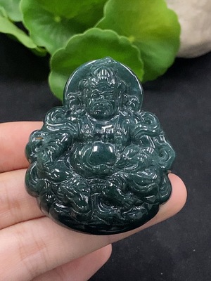 F34028649 Jadeite Yellow Jambhala Pendant Total Weight Approx.35.17g