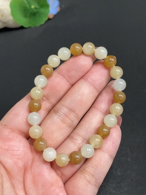 H34004024 Hetian Jade Bracelet, Approx. 7.7mm, Total Weight About 19g