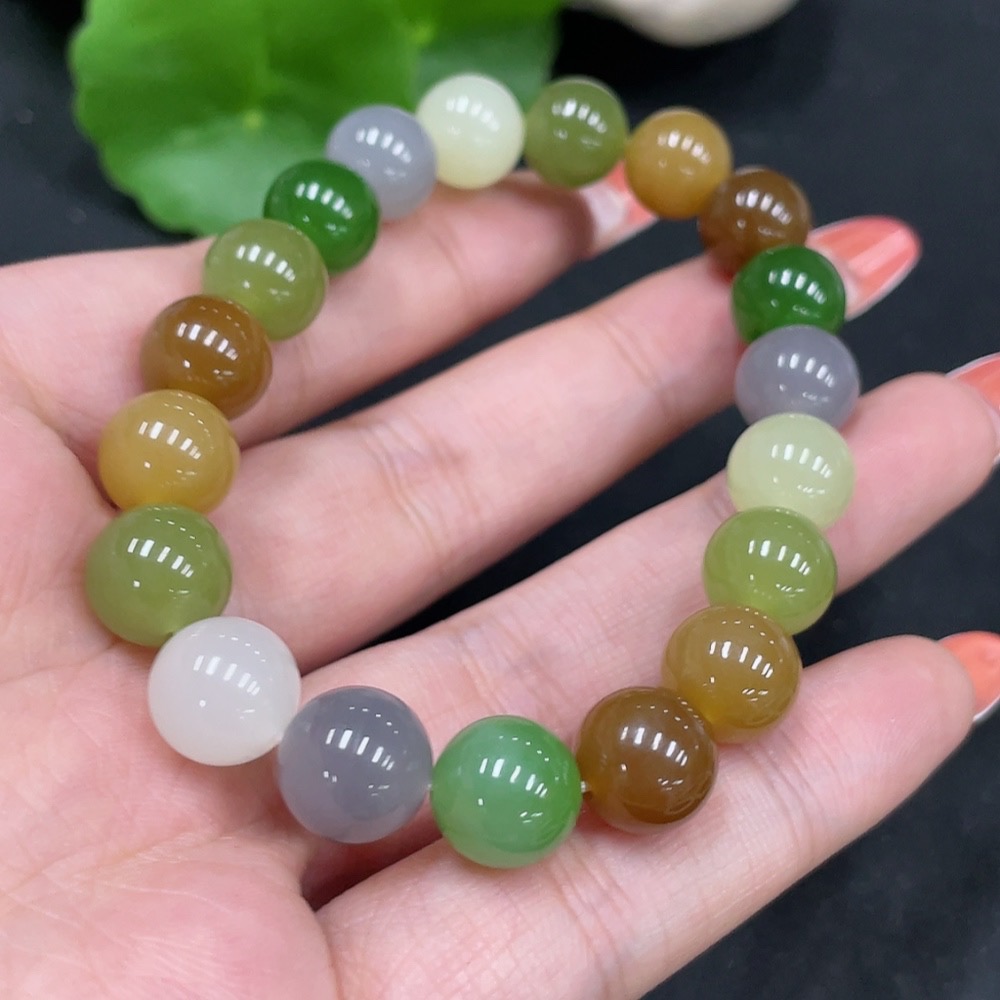 H35084501 Hetian Jade Bracelet, Approx. 9.7mm, Total Weight About 29g