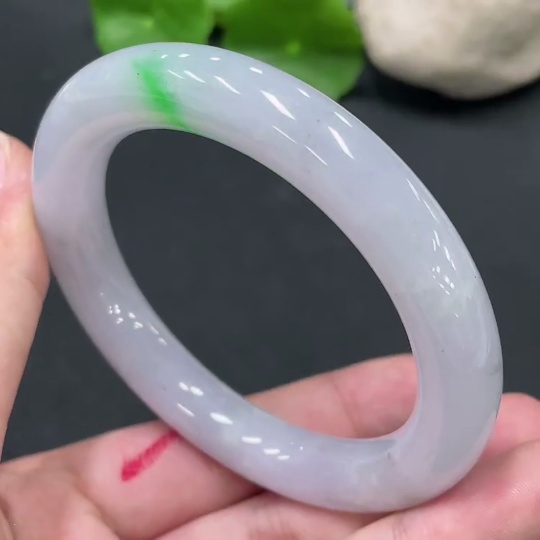 F21398481 Jadeite Round Bangle Size 55.3 Total Weight 59.912g
