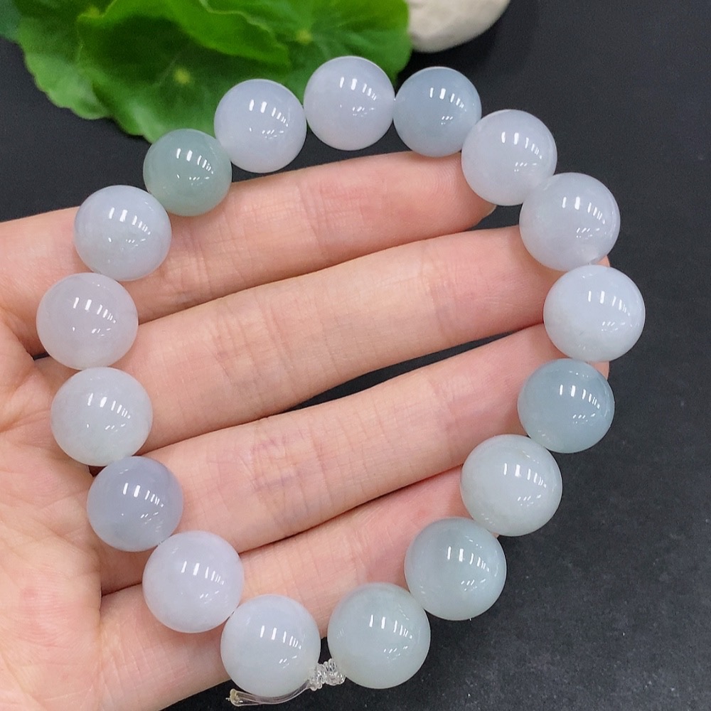 F33878300 Jadeite Bracelet Total Weight Approx. 57.3g Size 12.4mm