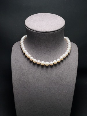C33937077 Pearl Necklace 58% Gold Content Total Weight Approx. 44.1g Stone Size About 8.9mm
