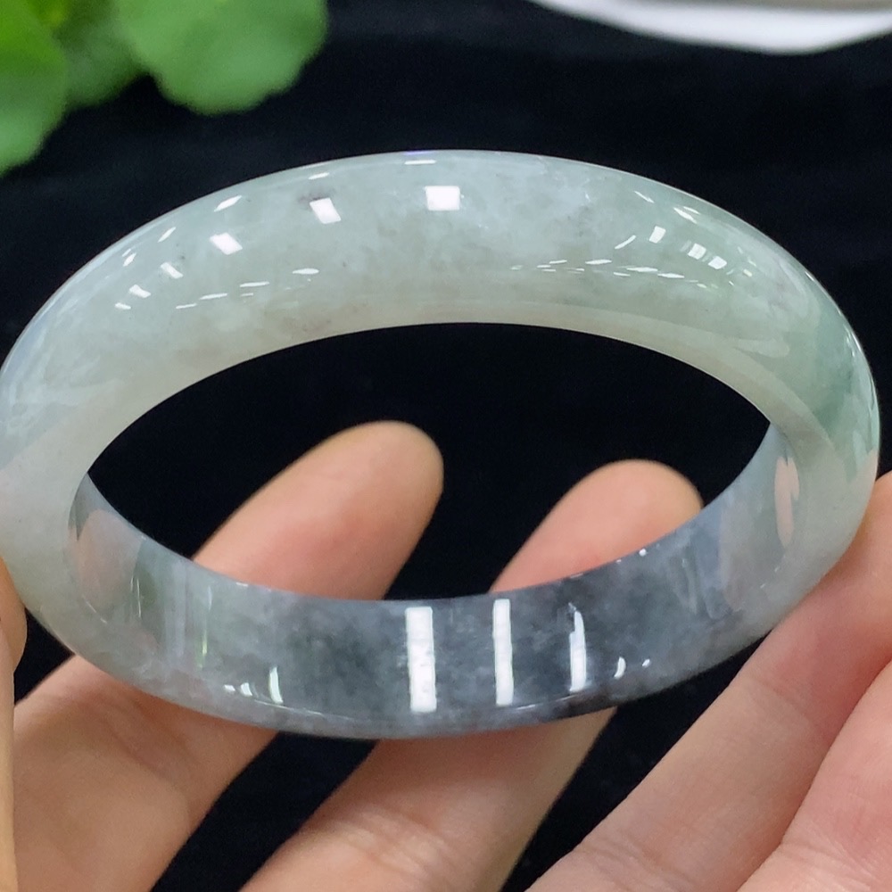 F32790083 Jadeite Round Bangle Size 55.5mm Total Weight Approx. 50.26g