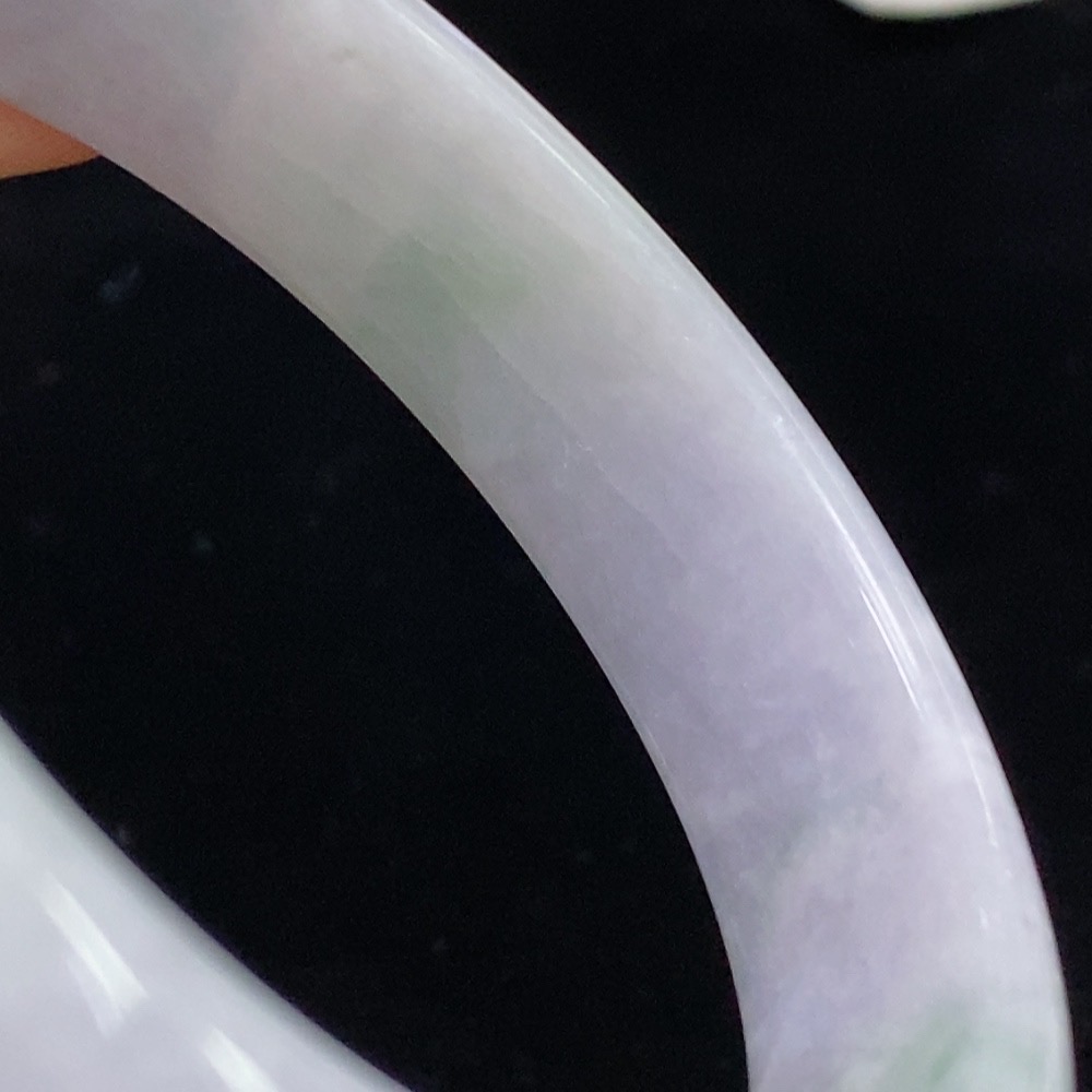 F35095060 Jadeite Round Bangle Size 54.7 Total Weight Approx. 49.39g