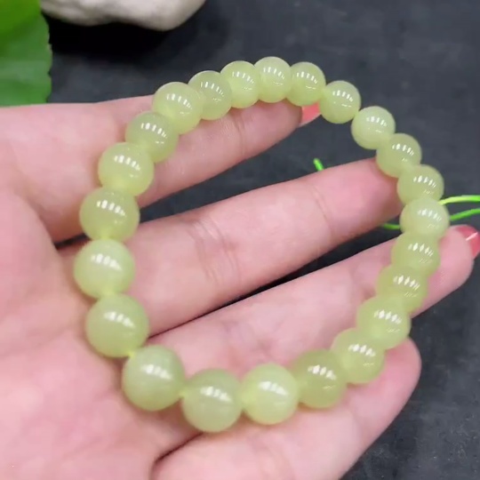 H34960163 Hetian Jade Bracelet Approx. 7.8mm Total Weight Approx. 17.8g