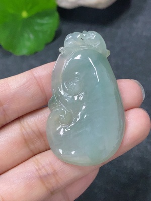 F34954532 翡翠挂件如意 货品总约重11g