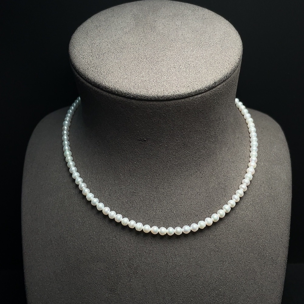 C28180218 Pearl Beaded Necklace Non-Gold Setting Approx. 4.4mm Total Weight About 10.57g