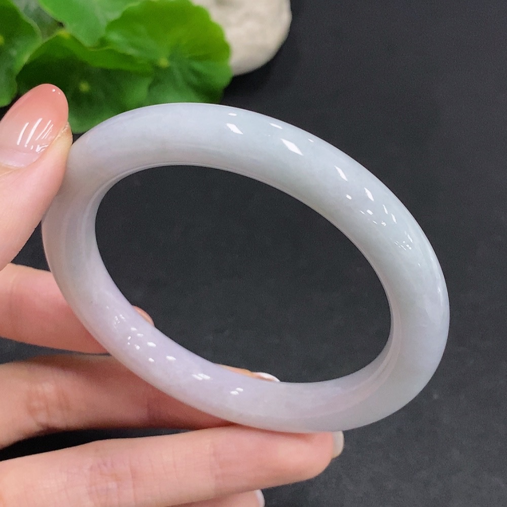 F34061261 Jadeite Round Bangle Total Weight Approx. 52.5g Size 57.5