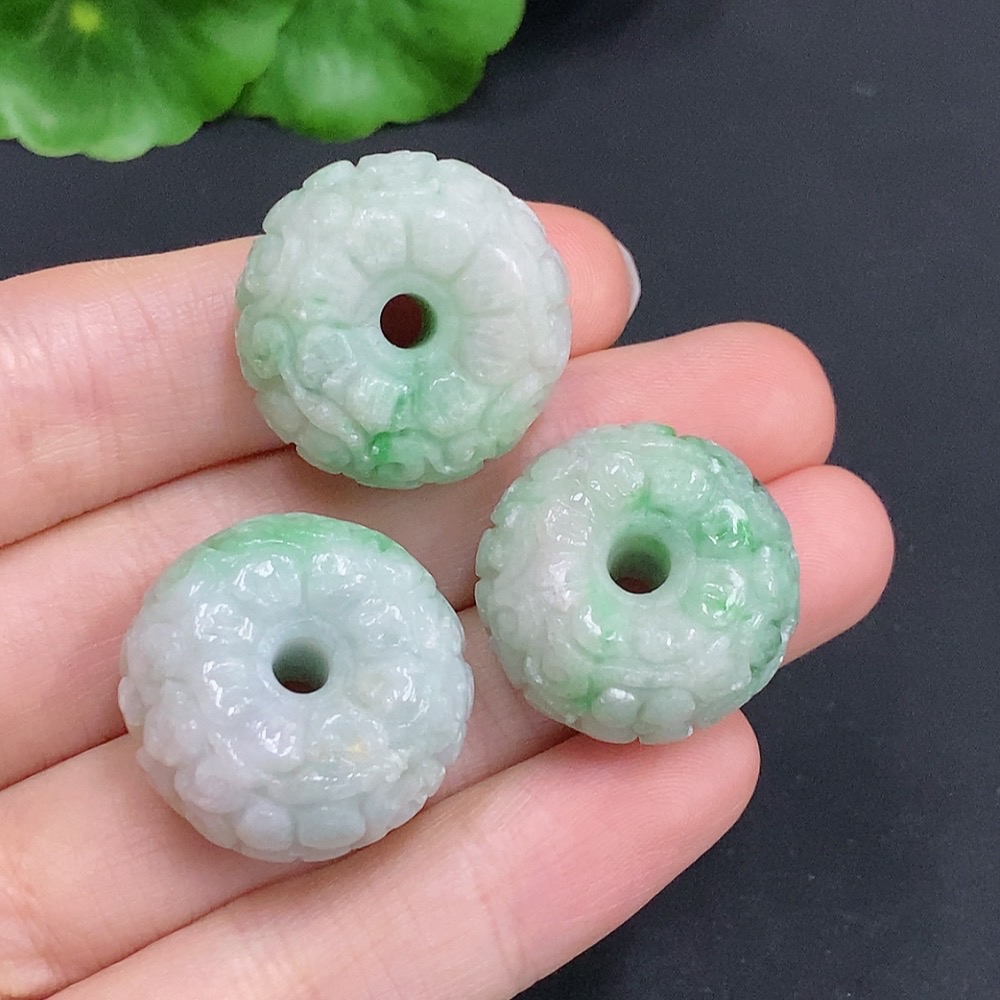 F33831790 Unpolished Jadeite Pendant Lot Including Other Minerals