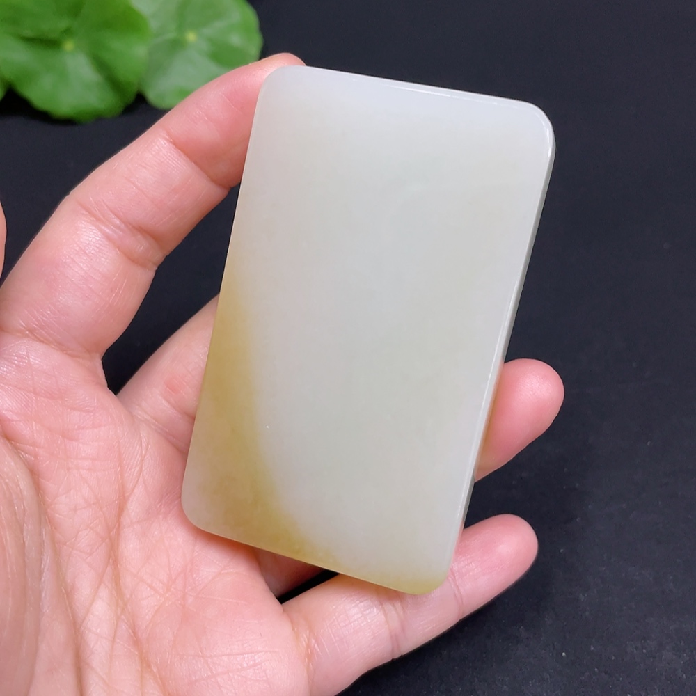 H34052062 Hetian Jade Pendant Plain Pendant Total Weight Approx. 95.3g