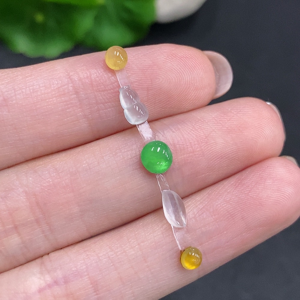 F34059881 Jadeite Cabochon + Mountings Sell as a Lot Yellow Color Origin Undetermined