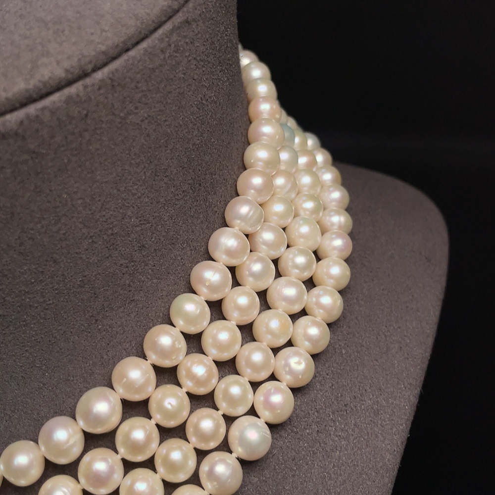 C34993163 Pearl Necklace Non-Gold Total Weight Approx. 111.74g Size About 6.8mm