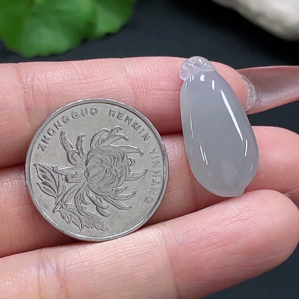 F27096441 Jadeite Fu Gua Pendant Total Weight Approx. 3.19g