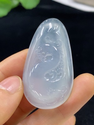 F34948562 Jadeite Pendant Dragon Total Weight Approx. 17.79g