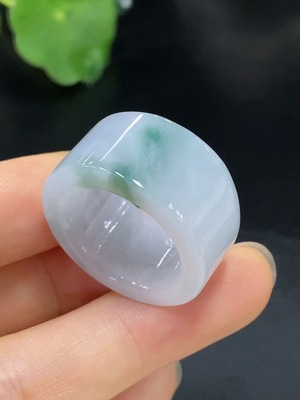 F27066803 Jadeite Thumb Ring Size 17.5 Total Weight Approx. 11.95g