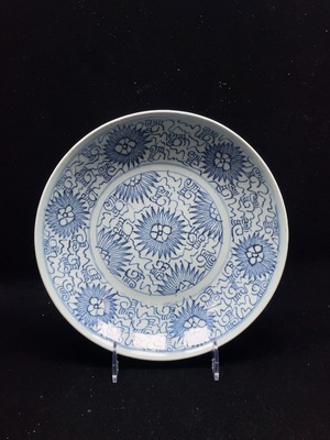 W33934550 Ceramic Qing Dynasty Sunflower Plate (subject to the actual item)