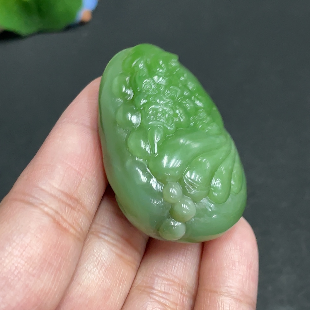 H29378681 Hetian Jade Pendant Auspicious Beast Total Weight Approx. 48.5g