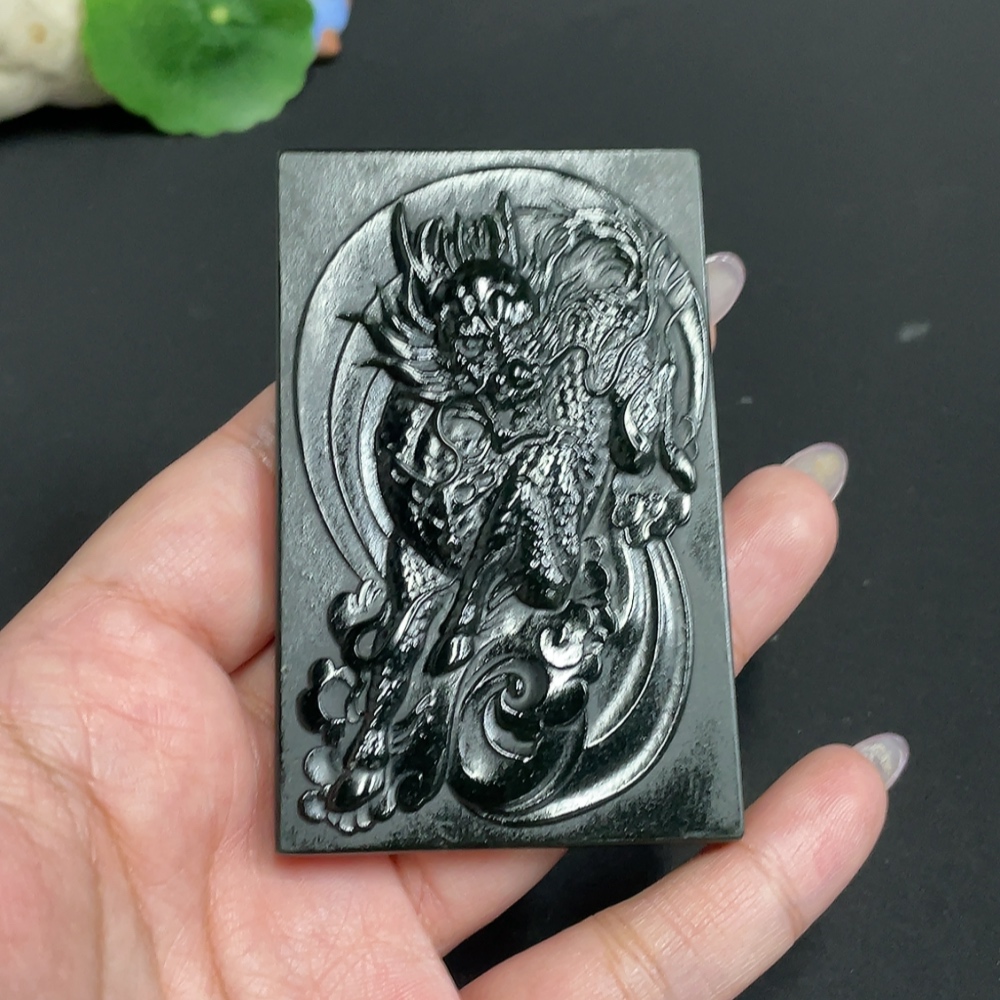 H33902049 Hetian Jade Pendant, Auspicious Beast, Total Weight: Approx. 91.2g