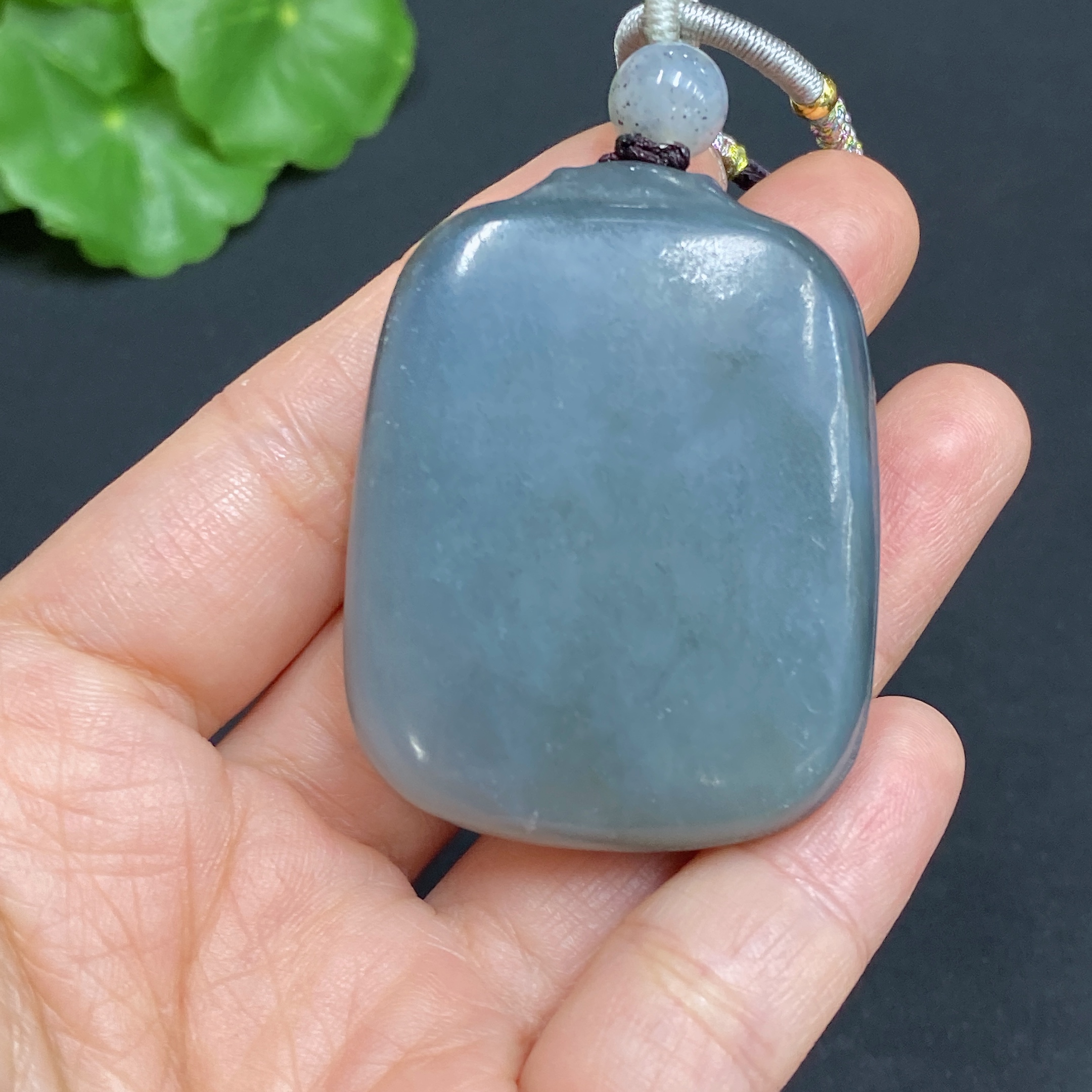 H28281546 Hetian Jade Pendant, Plain Pendant, Total Weight (with rope): 45.9g