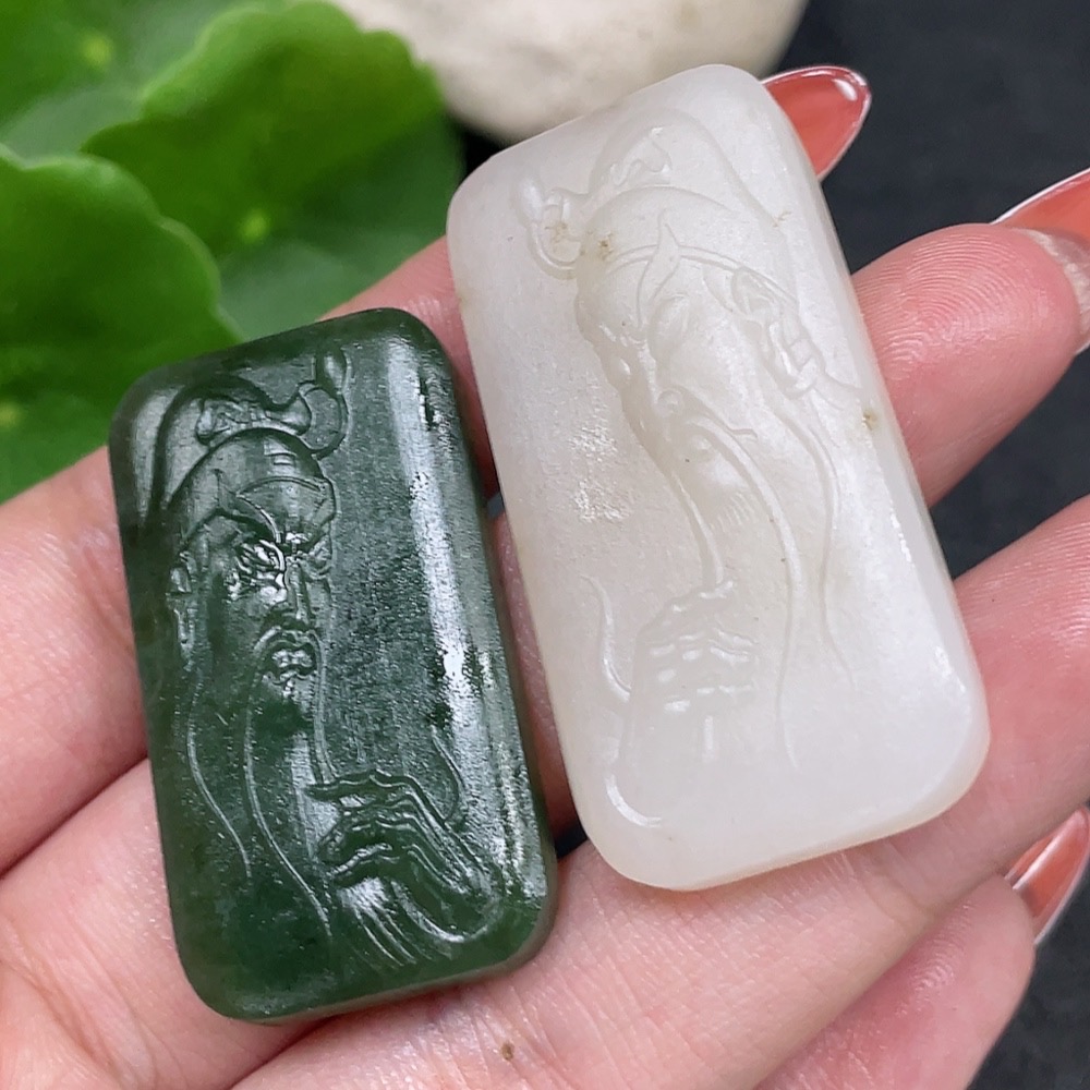 H34979505 Hetian Jade Pendant - Guan Gong, Total Weight: Approx. 26.4g
