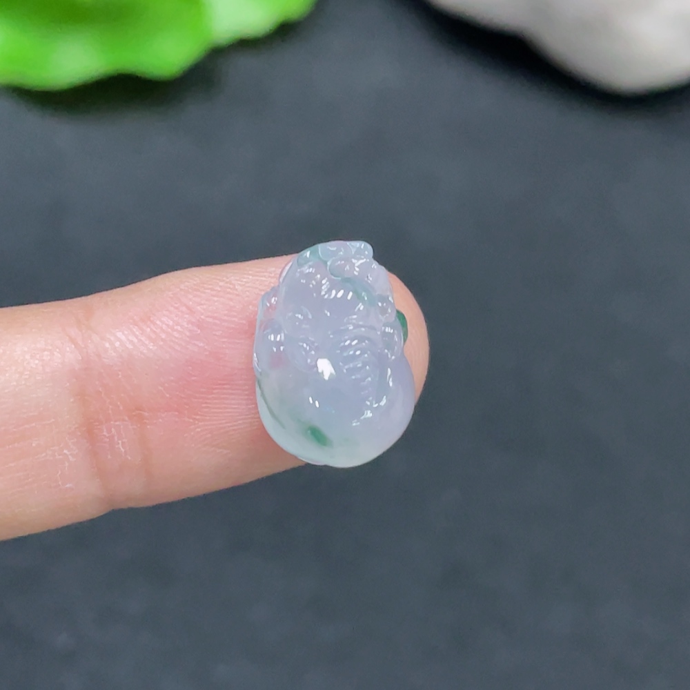 F30563644 Jadeite Inlaid Piece Total Weight Approx.1.45g