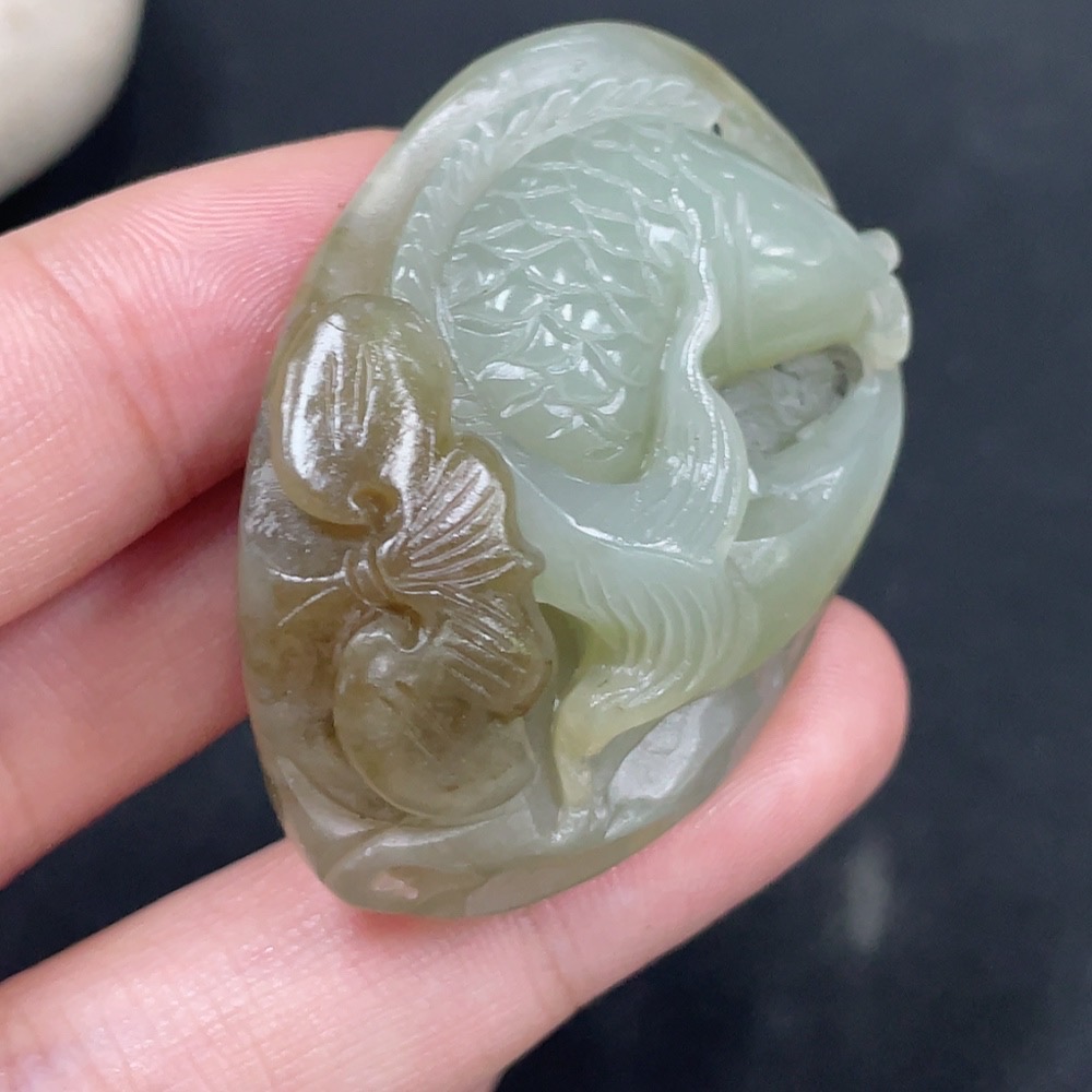 H31635759 Hetian Jade Pendant - Abundance Every Year